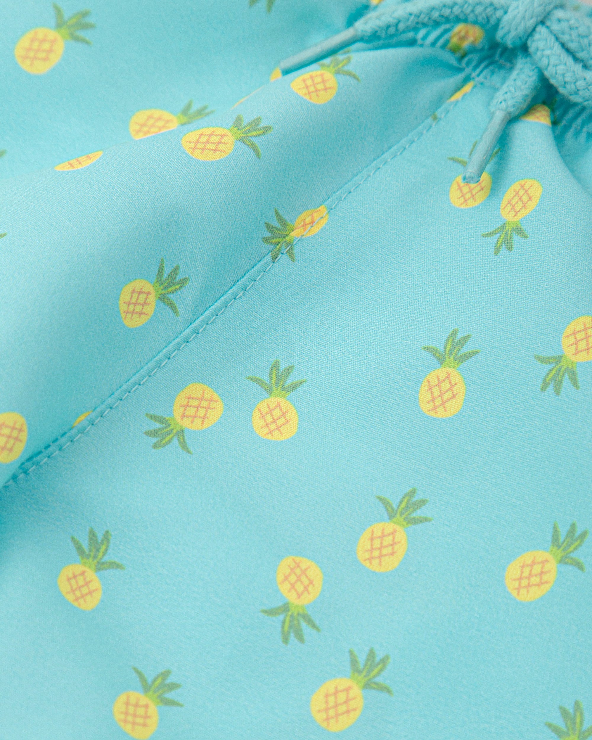 TUTTO PICCOLO SS25 Hawaii Boys Aquamarine Swimming Trunks & T-Shirt