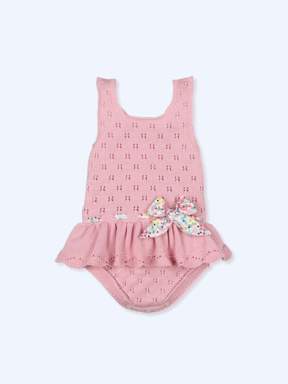 MAC ILUSION SS25 Pinturesque Girls Strawberry Pink Peplum Romper - 9648