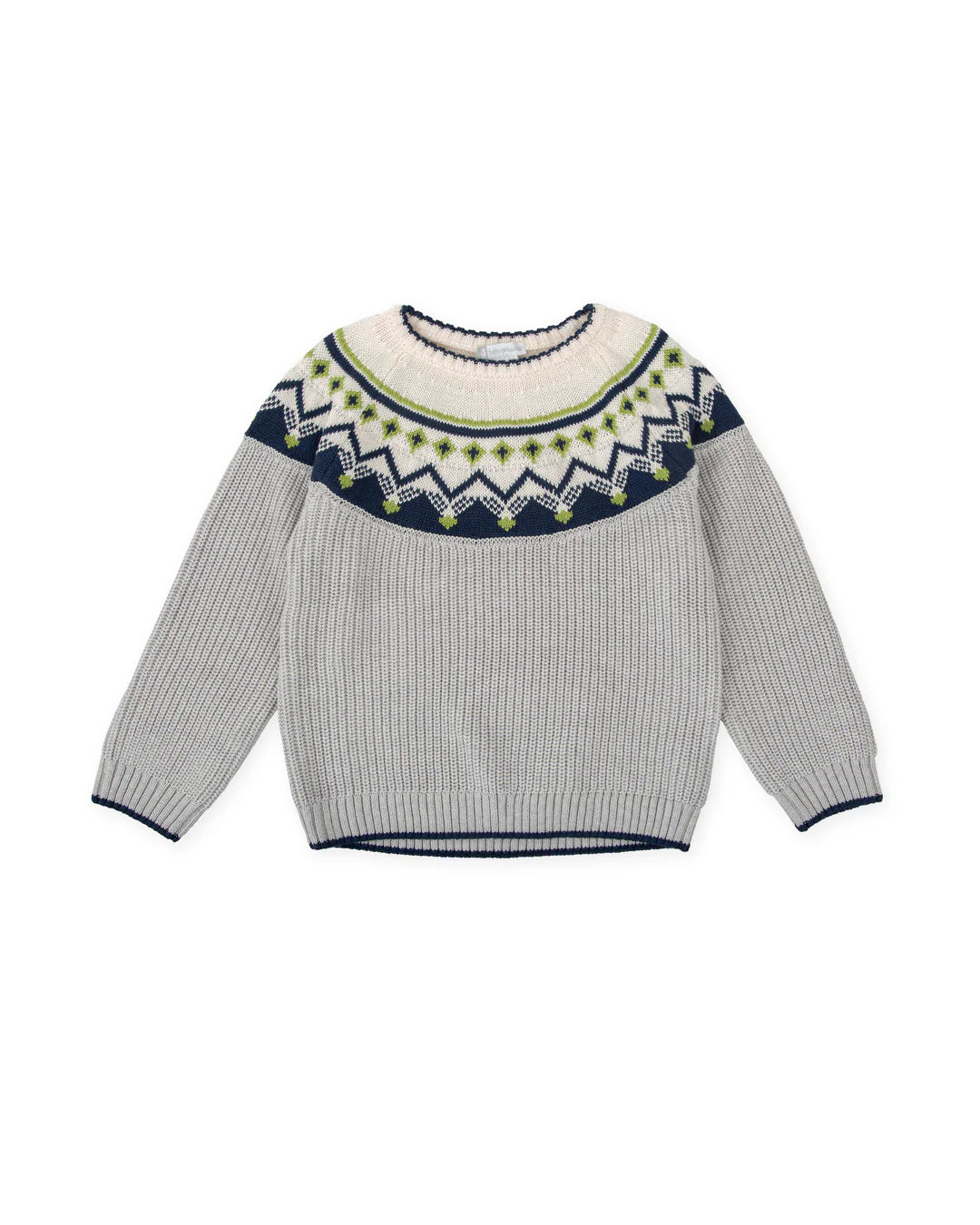 TUTTO PICCOLO Boys Grey & Navy Jumper