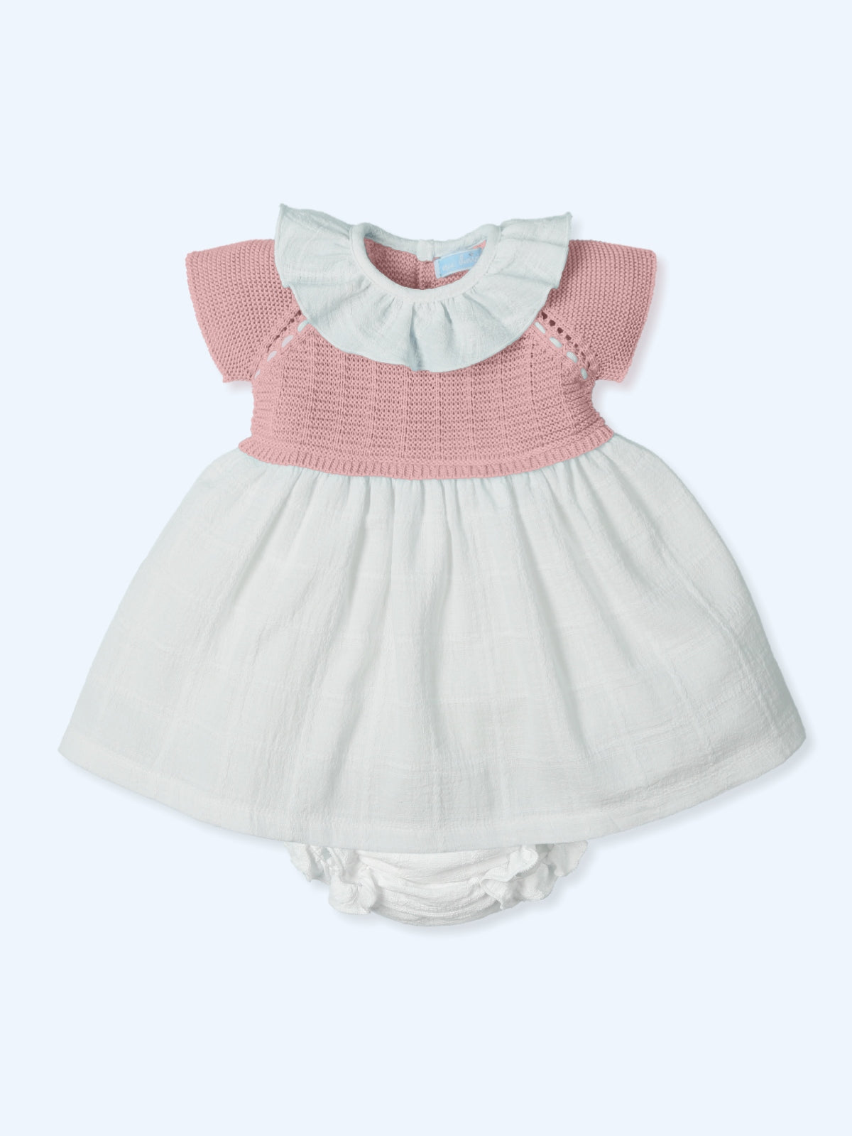 MAC ILUSION SS25 Vibrant Girls Blossom Pink & White Dress & Knickers - 9706