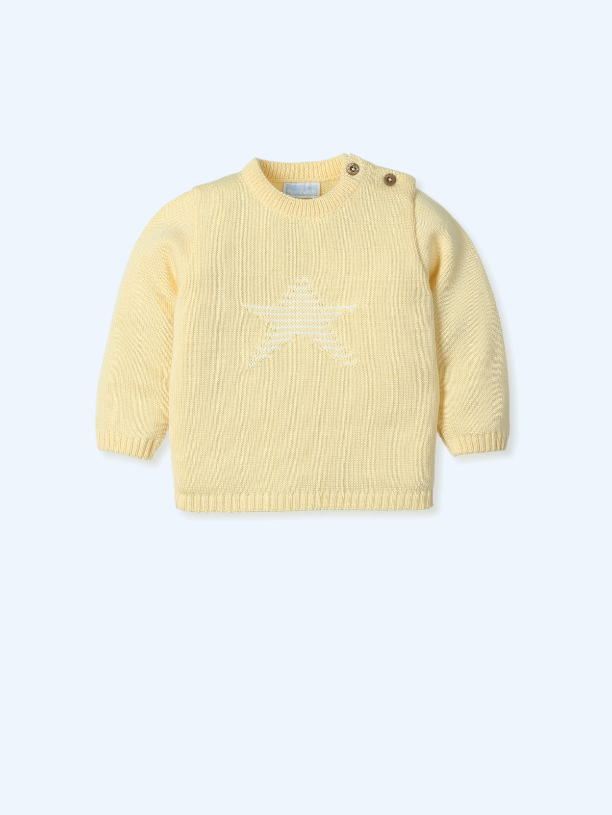 MAC ILUSION SS25 Chromatic Boys Cream Star Jumper - 9769