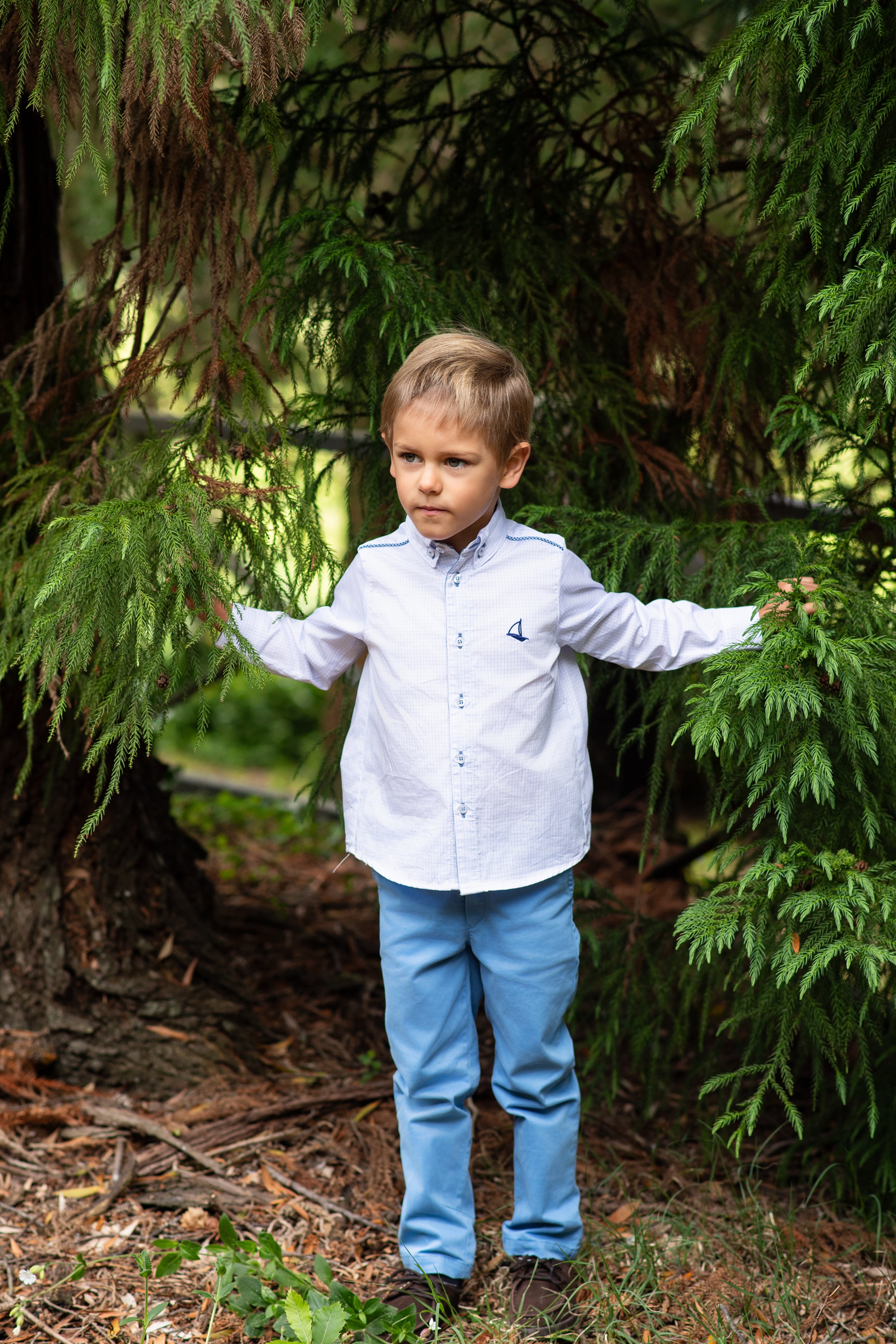 AW24 FOQUE Klein Light Blue Boys Trouser Set - CLEARANCE SALE