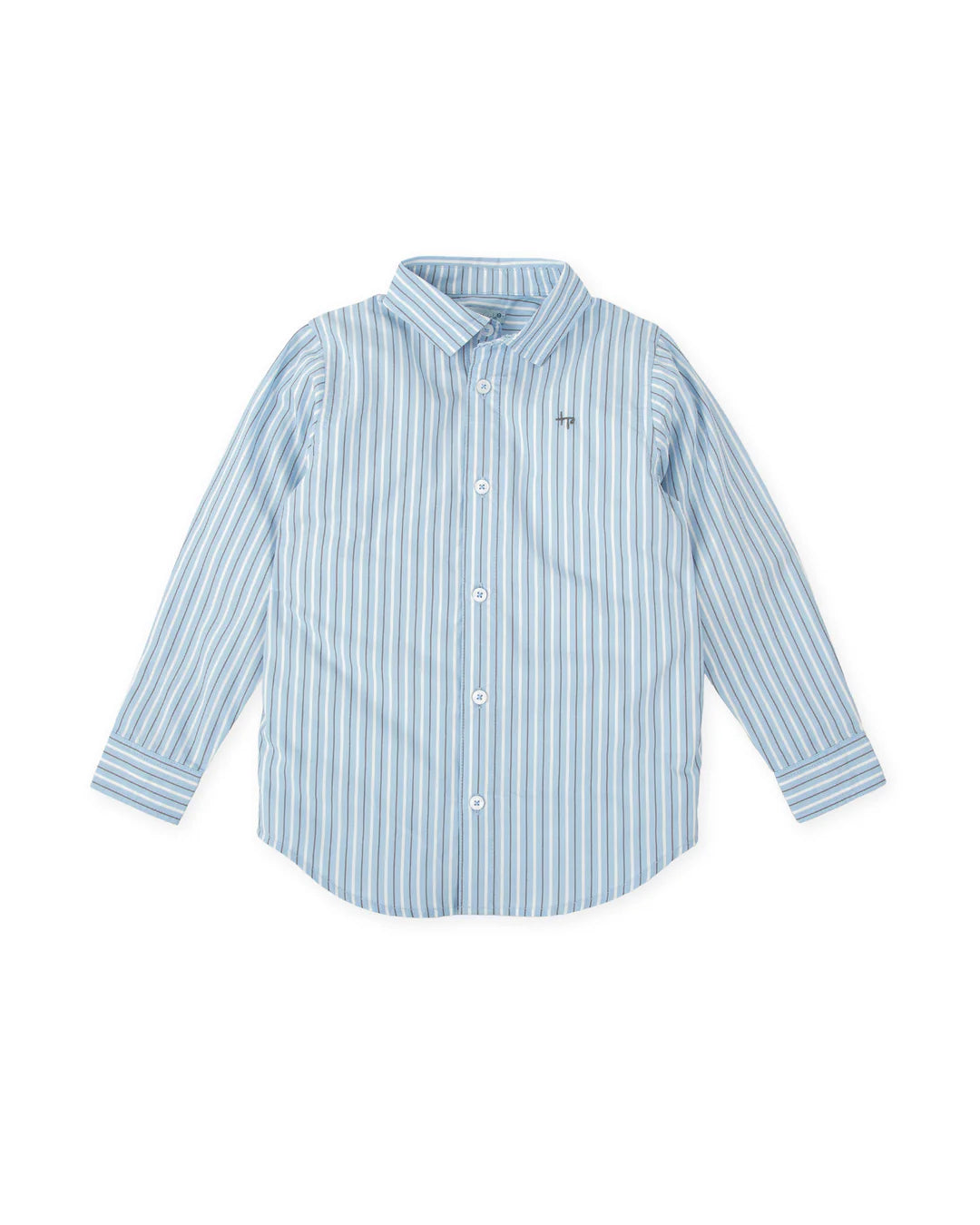 TUTTO PICCOLO Boys Grey & Blue Trouser Set with Jumper
