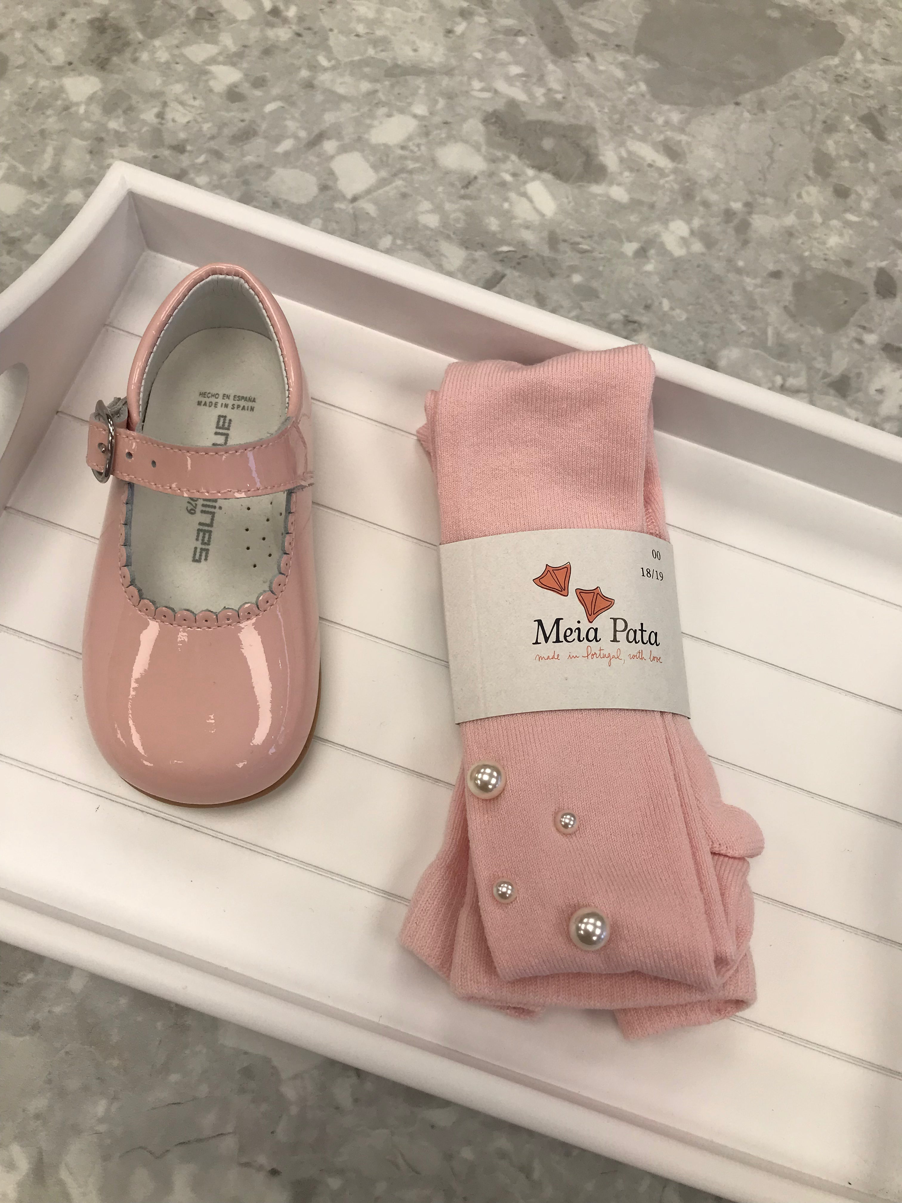 MEIA PATA Pearl Girls Pink Tights