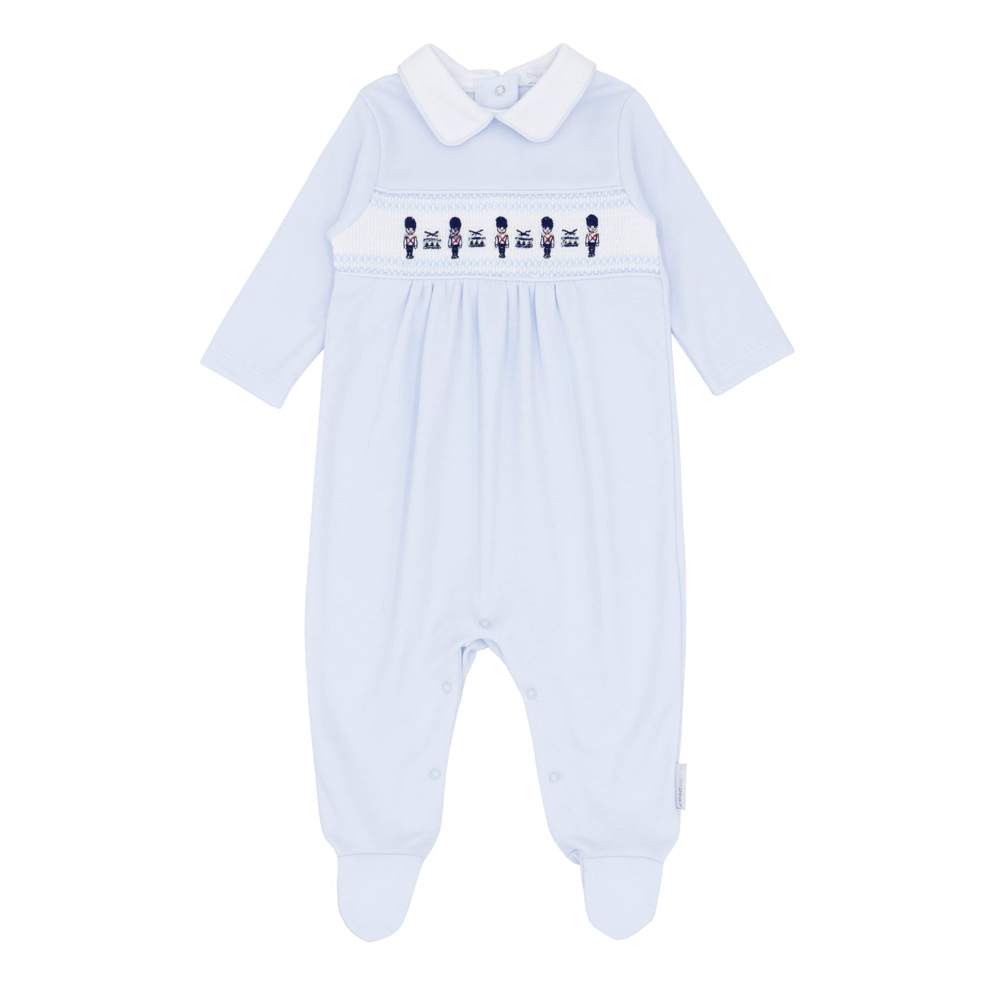 BLUES BABY Sitges Boys Blue Soldier Cotton Babygrow - BB1742