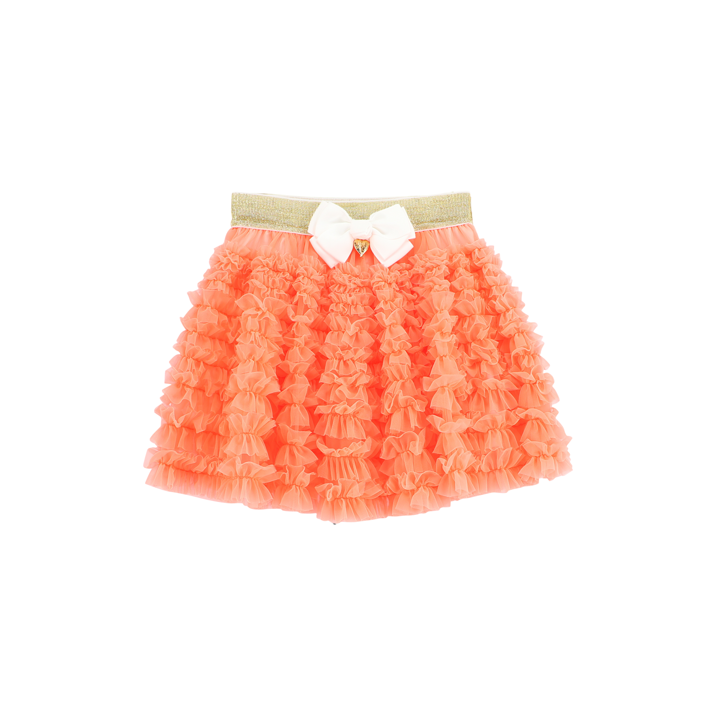 ANGEL'S FACE Ballroom Girls Neon Orange Skirt Set