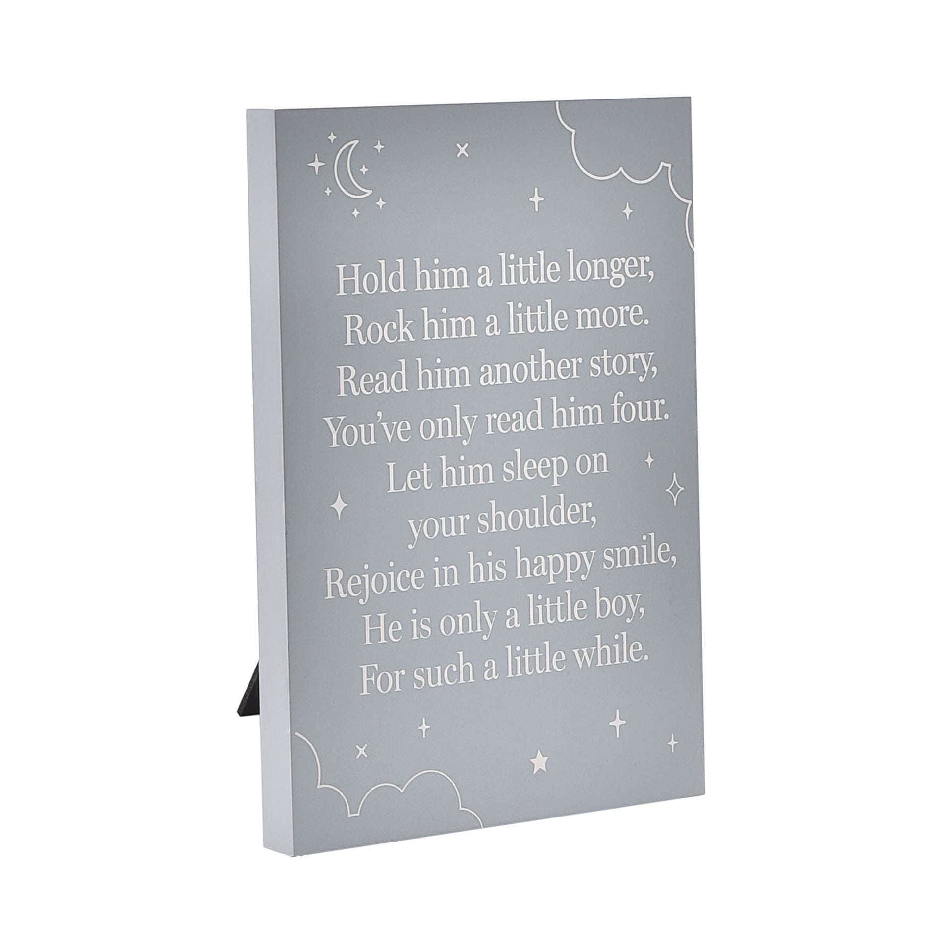 BAMBINO Wooden Standing Plaque - Little Boy