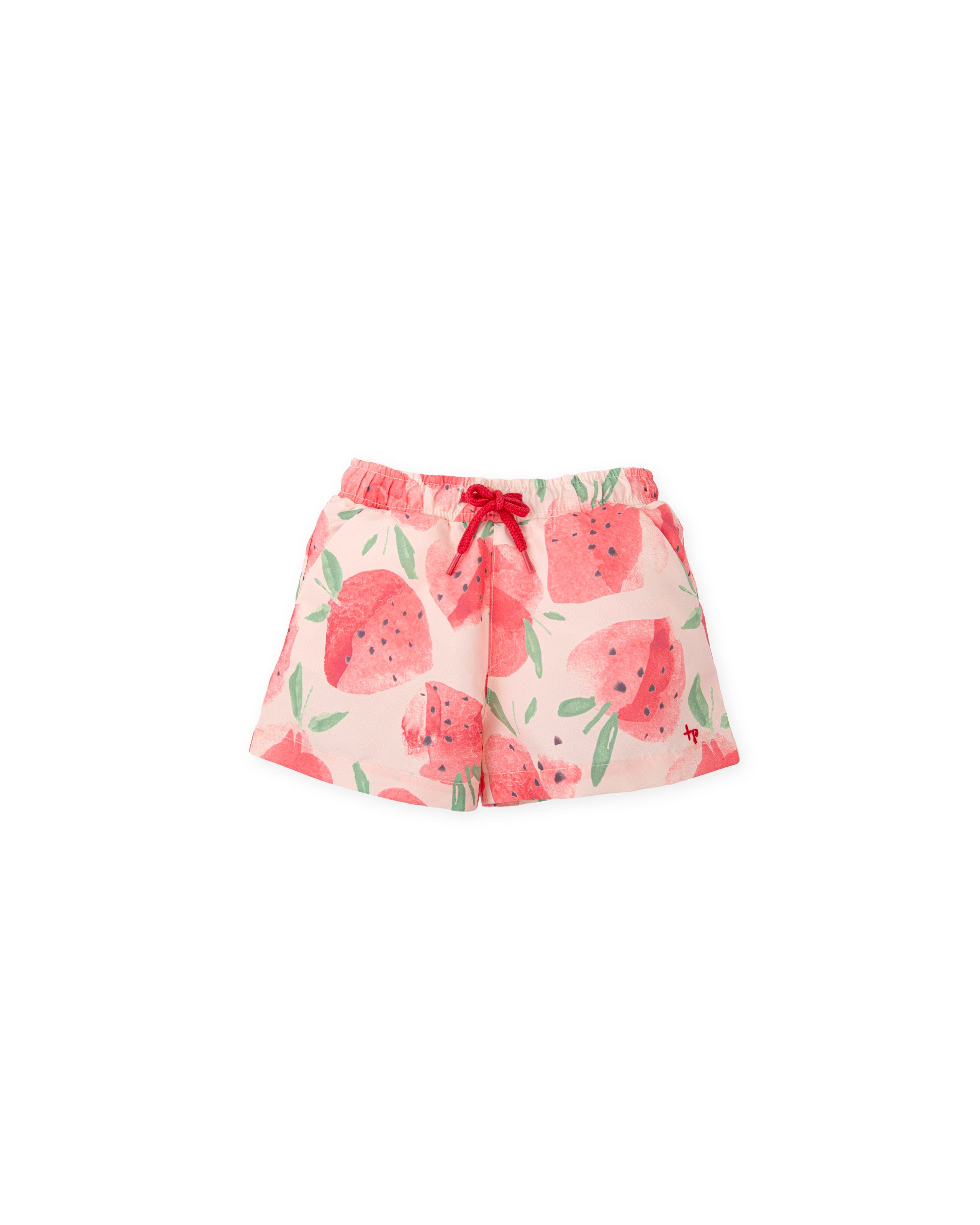 TUTTO PICCOLO SS25 Costa Rica Boys Strawberry Print Swimming Trunks
