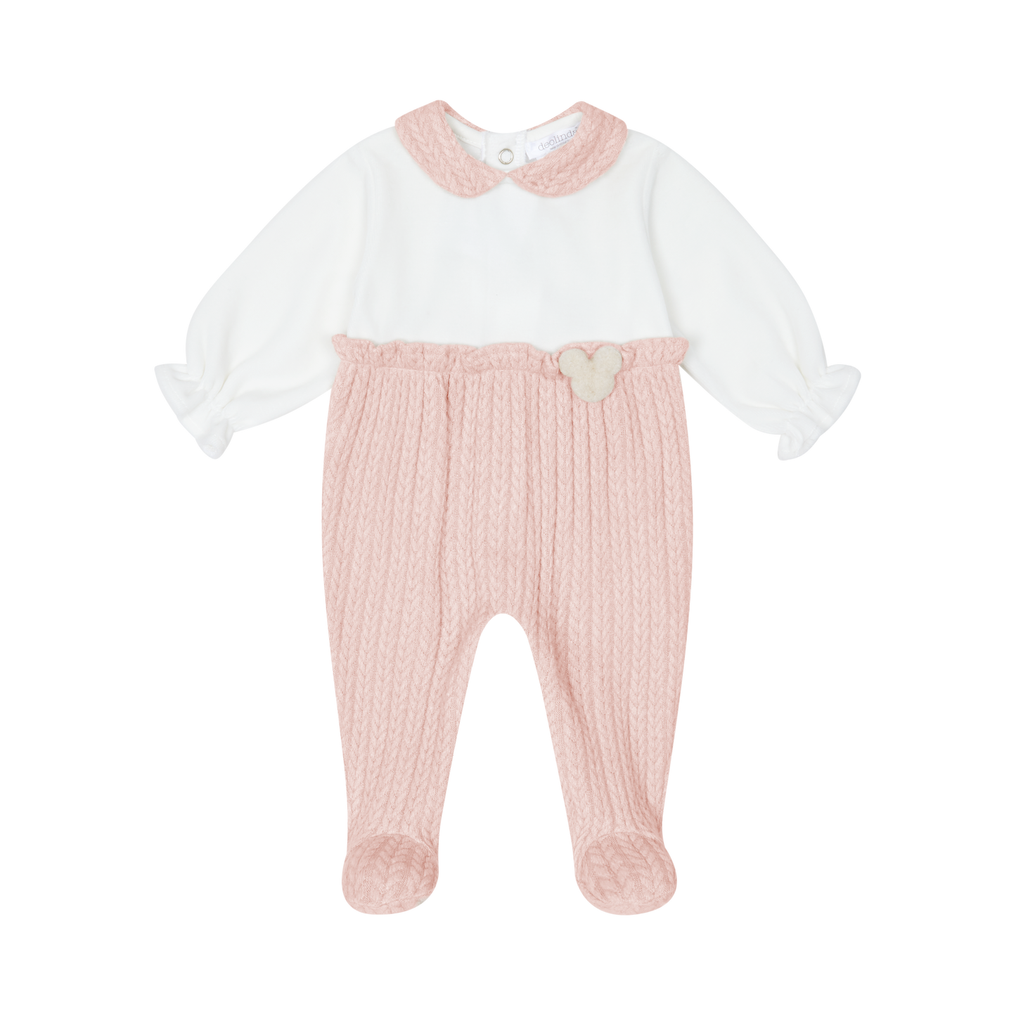 AW25 DEOLINDA Woody Girls Pink Three Piece Layette Set - 25103