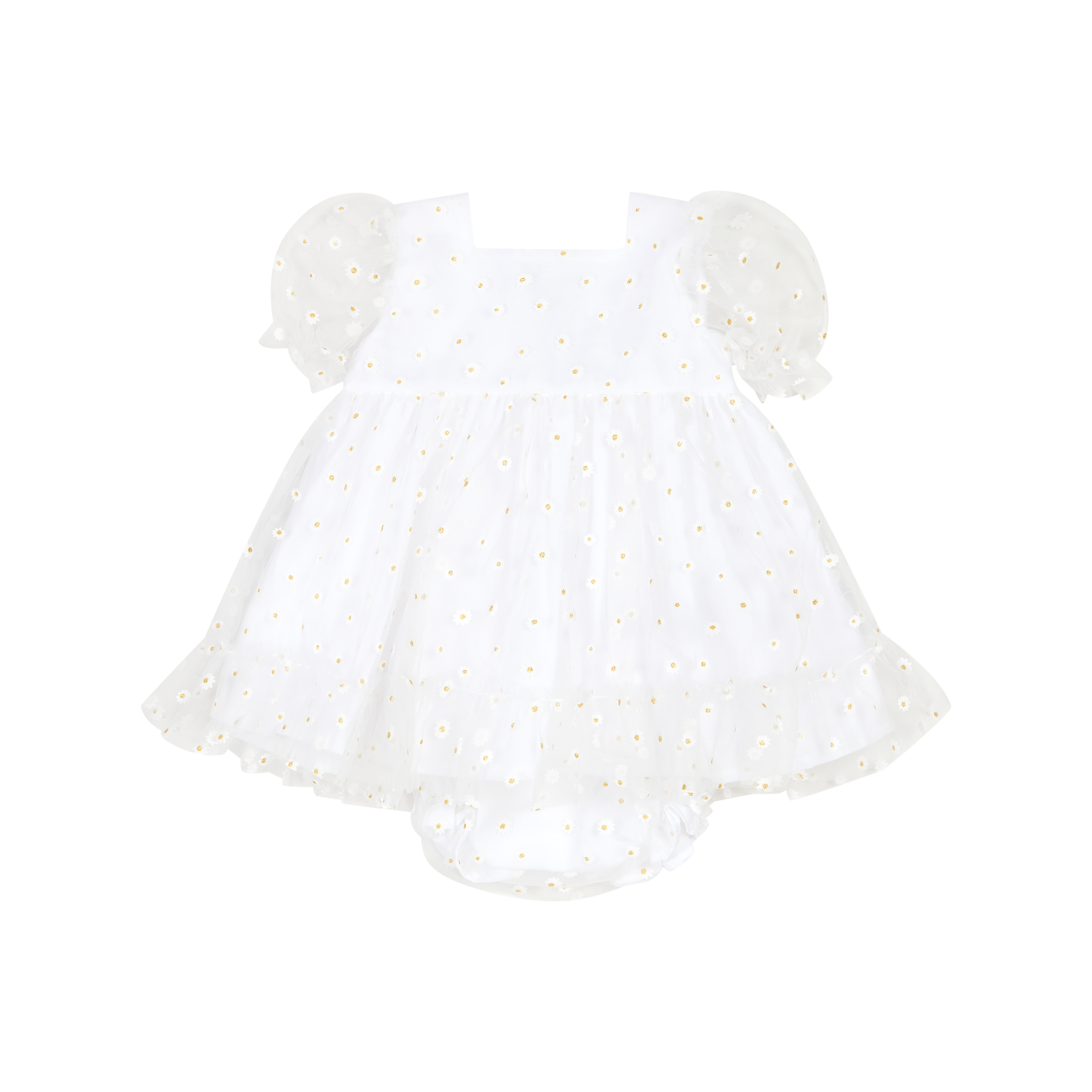 SS24 CHIC BY DEOLINDA SS24 Margarita Girls White Tulle Dress & Knickers - CLEARANCE SALE