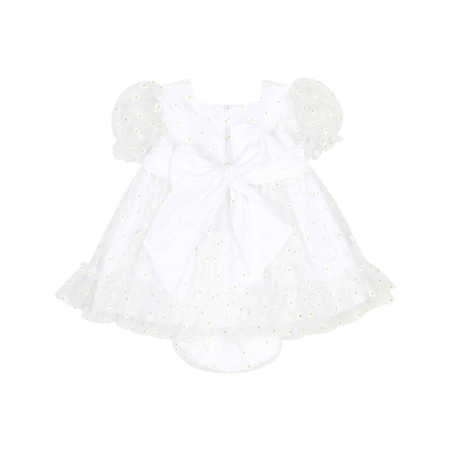 CHIC BY DEOLINDA Margarita Girls White Tulle Dress & Knickers - 24310