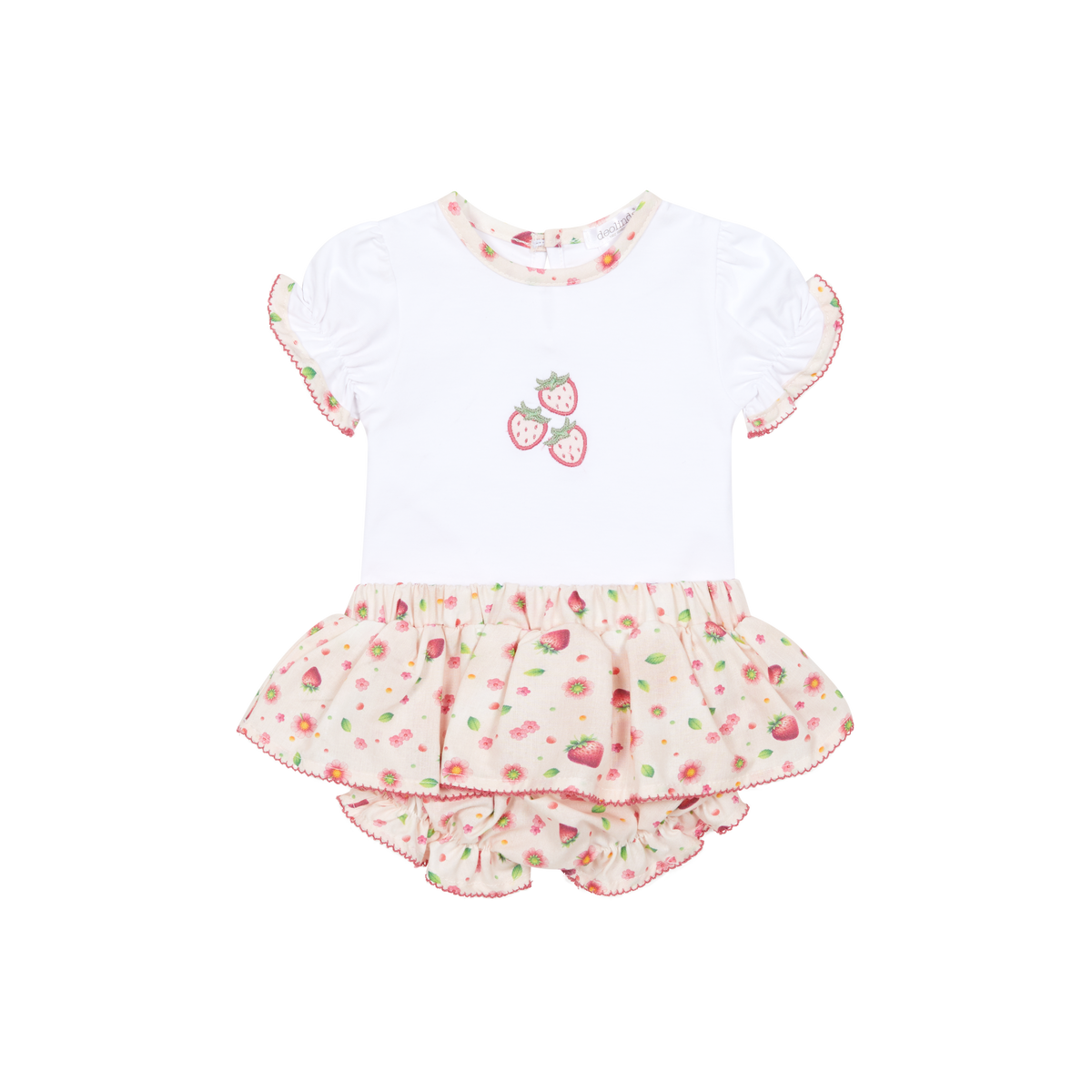 Deolinda Tutti Frutti girls strawberry jam pant set 26604