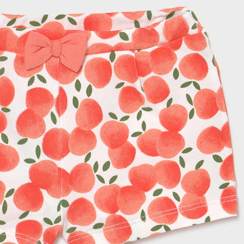 MAYORAL Girls Peach Sorbet Short Set - CLEARANCE SALE