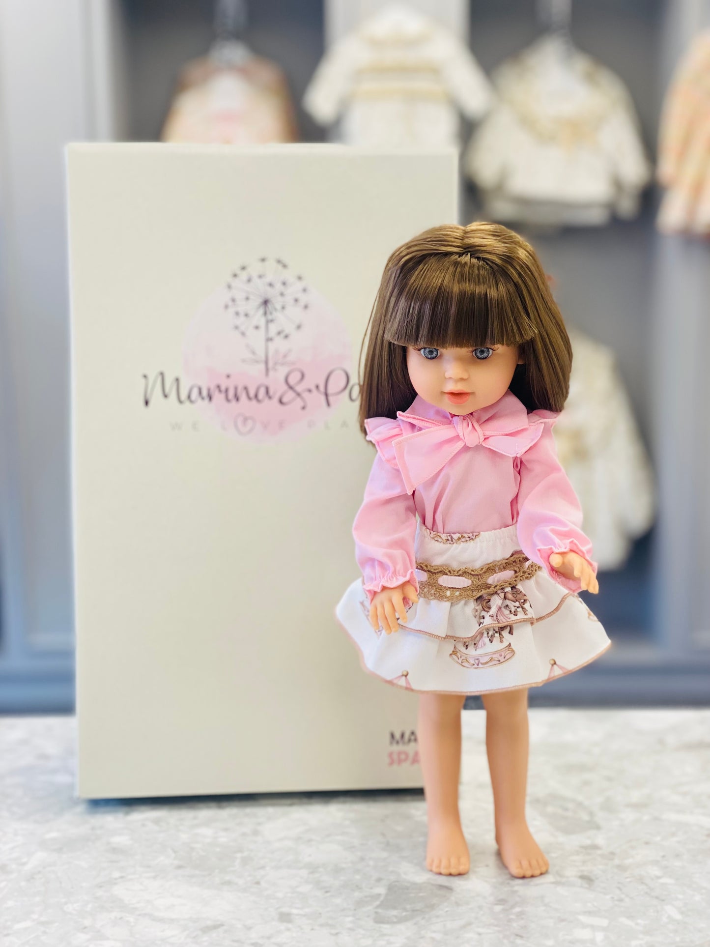 AW25 BABINE Merche Girls Doll with Carousel Skirt Set