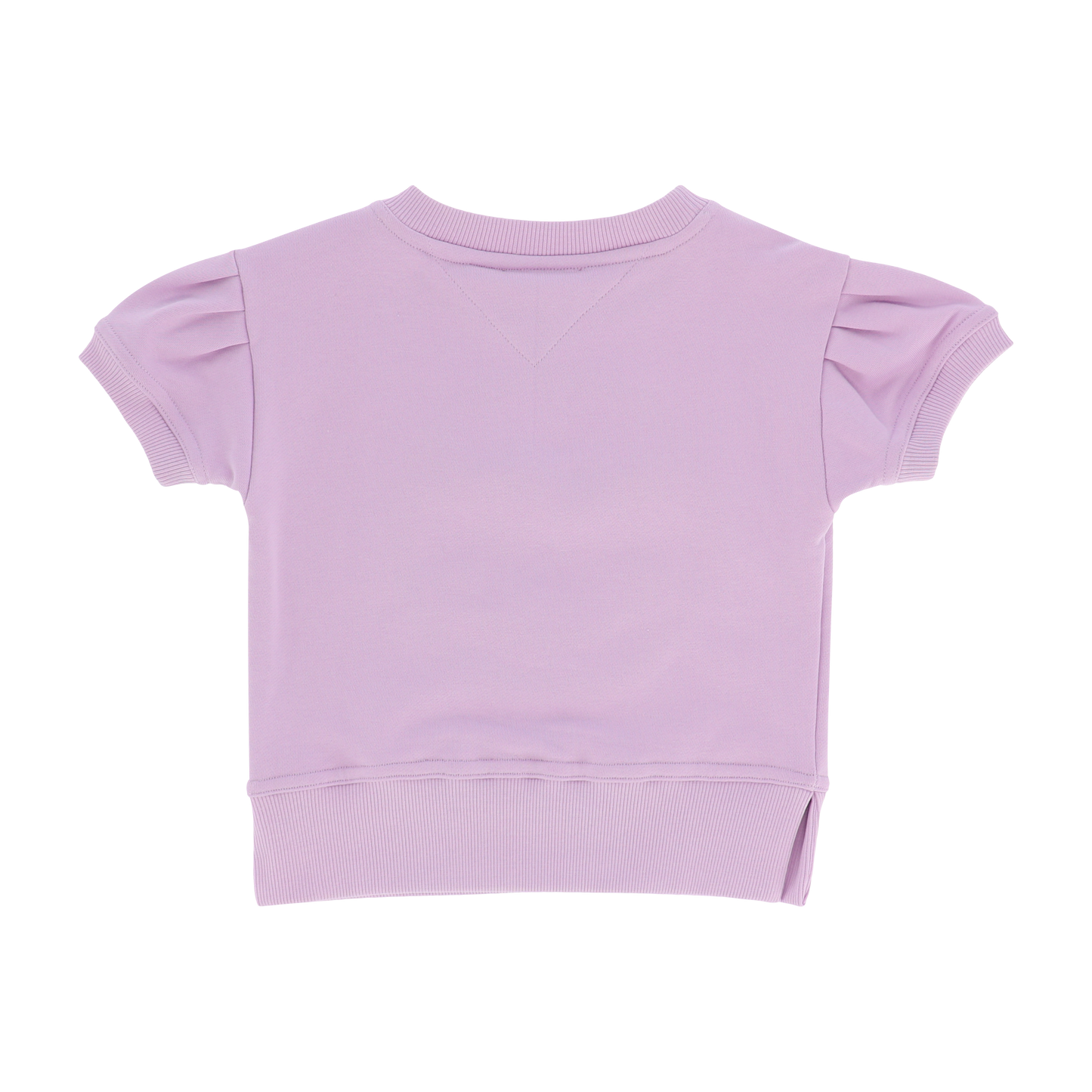 Angel’s Face Smile girls lilac puff sleeve sweatshirt with bow details - back