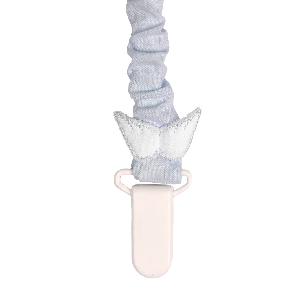 BABY GI Angel Wings Blue Boys Dummy Clip