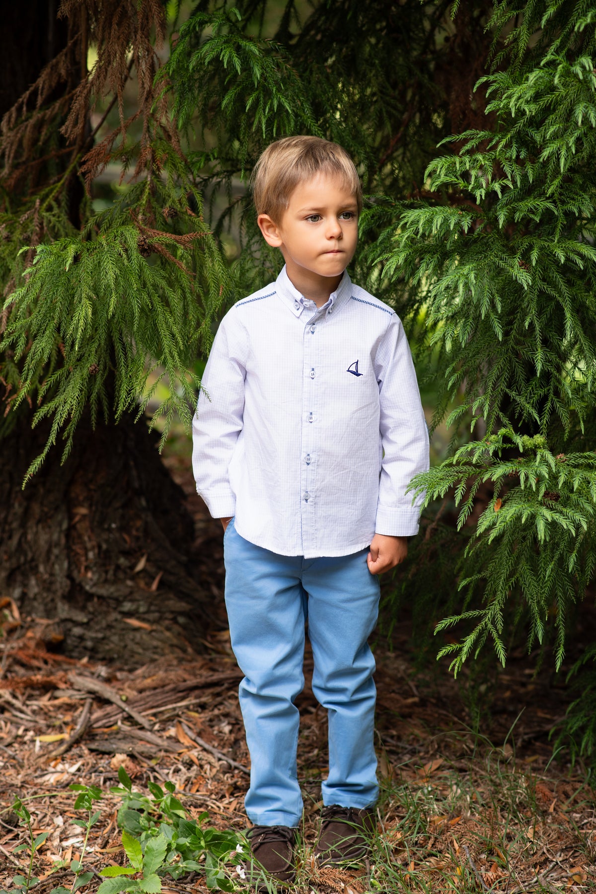 FOQUE Klein Boys Light Blue Trouser Set