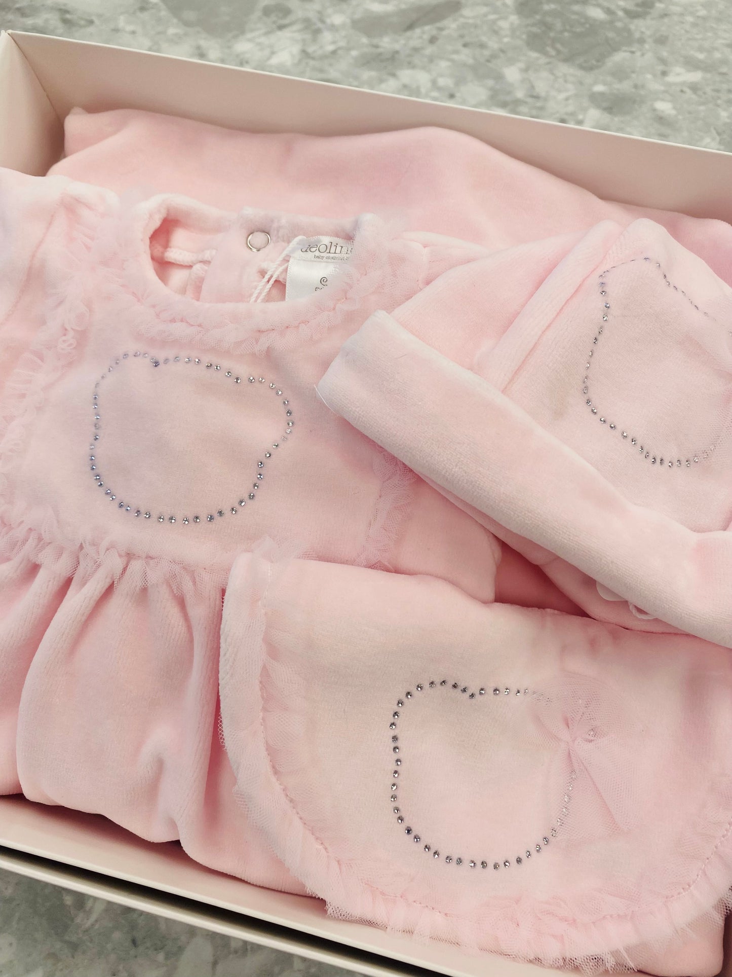 AW25 DEOLINDA Superstar Girls Pink Four Piece Layette Set - 25112