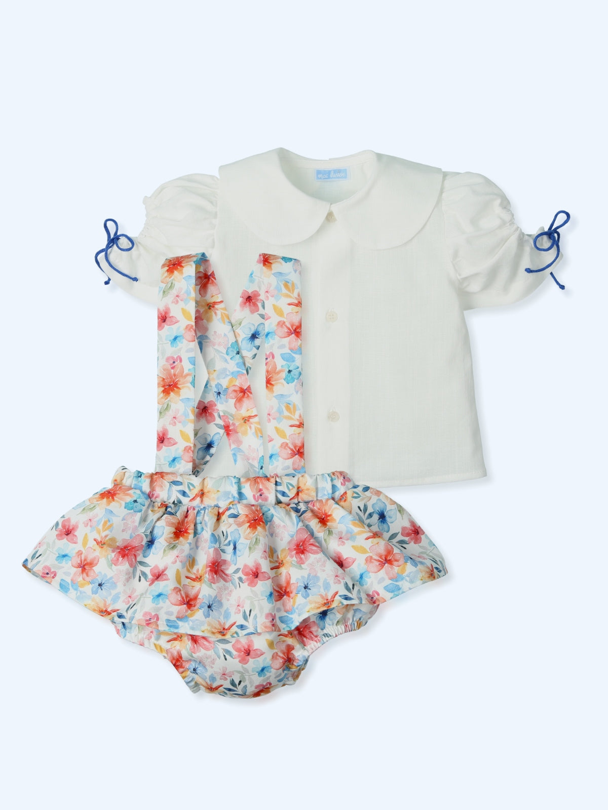 MAC ILUSION SS25 Flamboyant Girls Multicolour Floral Jam Pant Set - 9771
