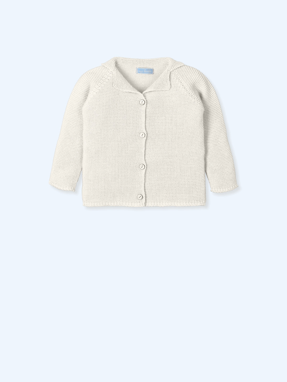 Mac Ilusión Tuxedo Collar Boys Cream Cardigan - 9672