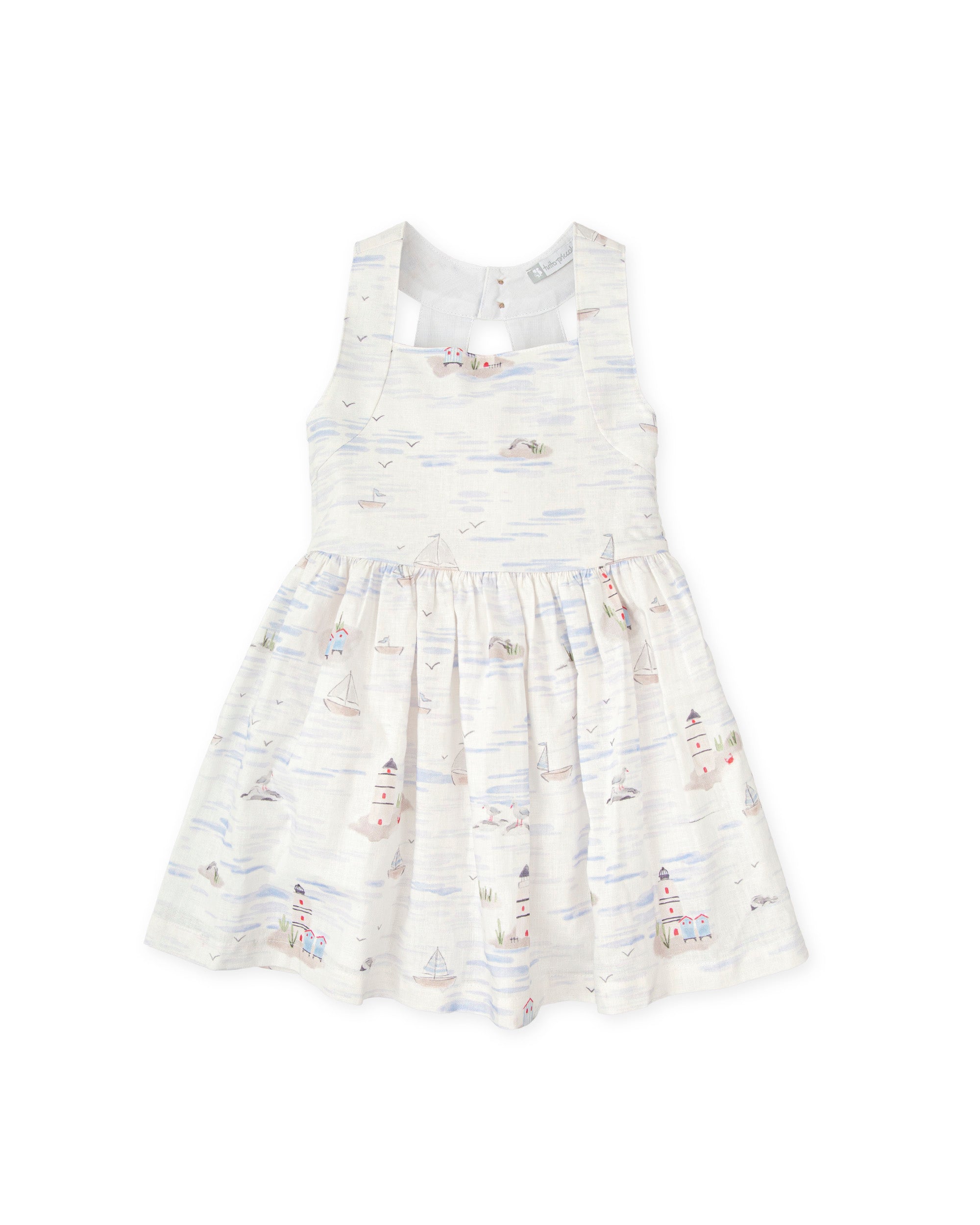 TUTTO PICCOLO SS25 Montpellier Girls Printed Dress