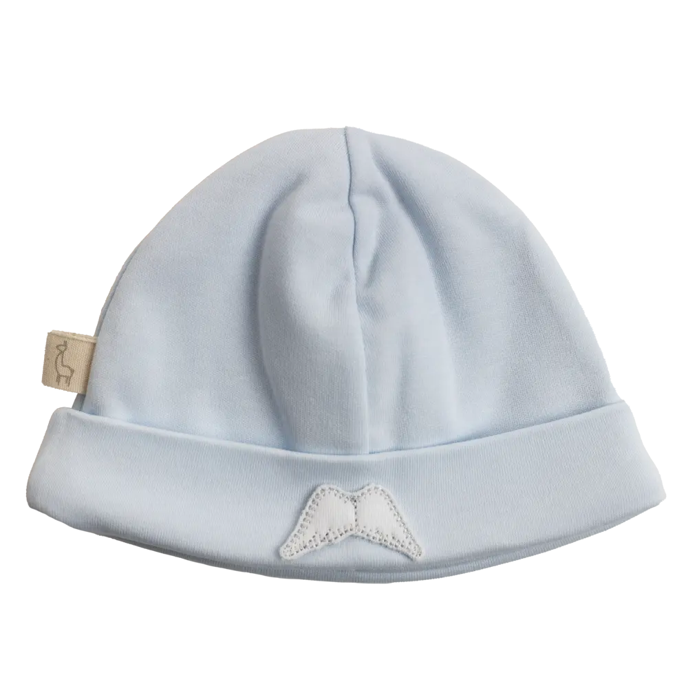 BABY GI Angel Wings Blue Boys Velour Hat