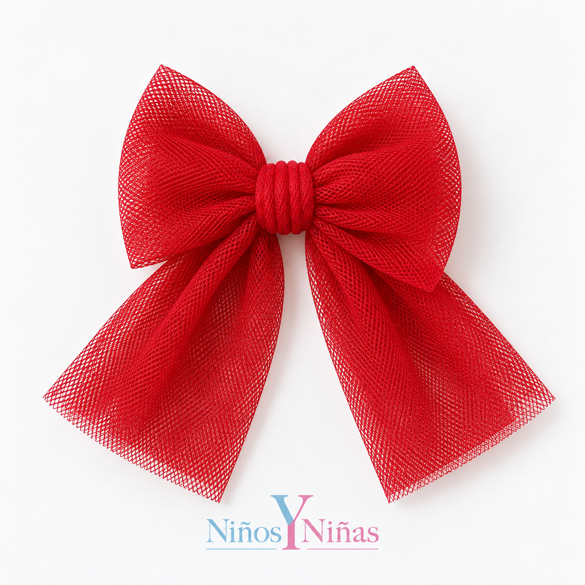 Rahigo Red Girls Tulle Hair Bow Clip