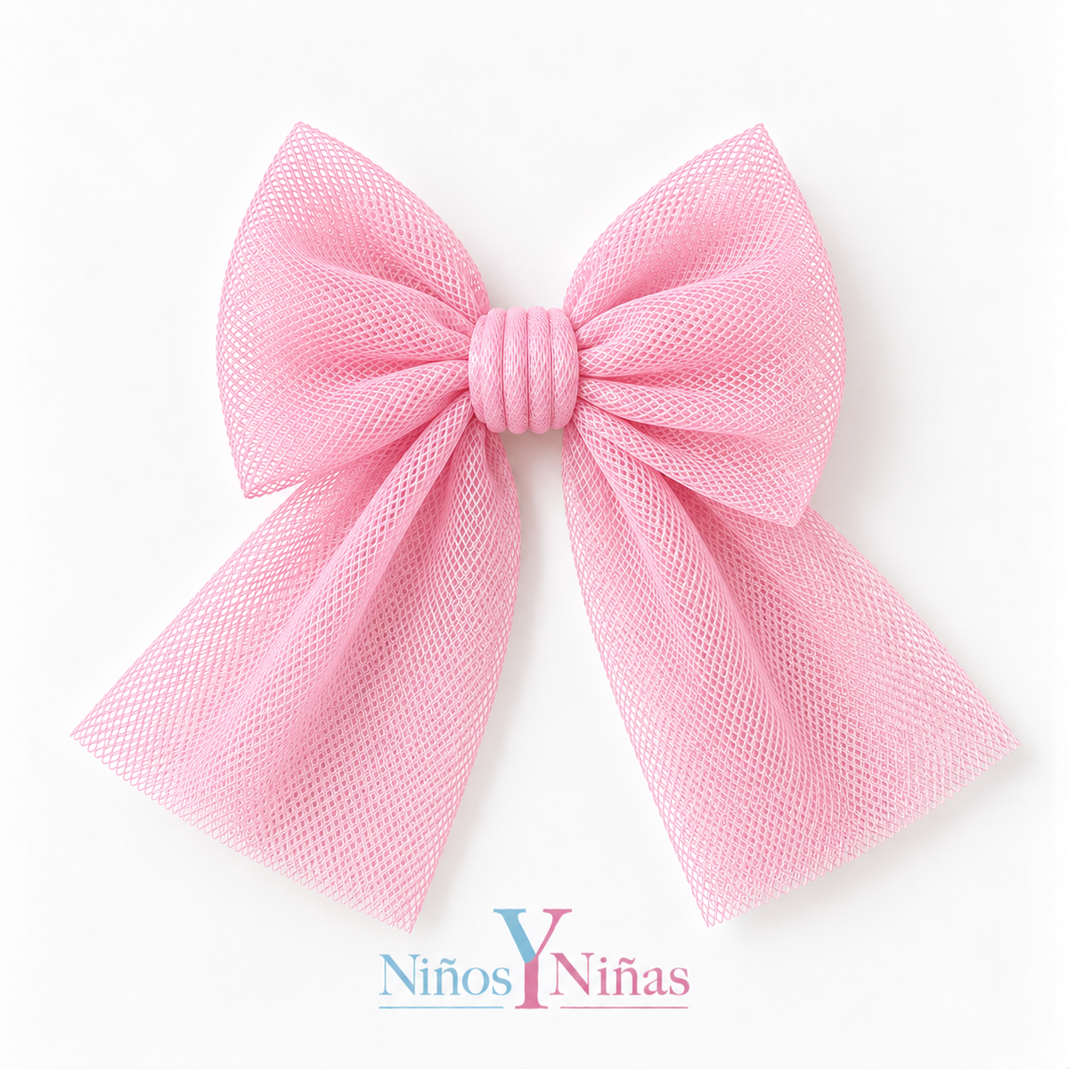 Rahigo Pink Girls Tulle Hair Bow Clip