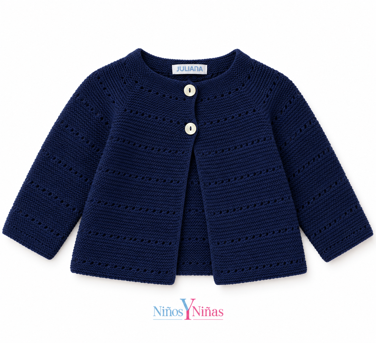 Juliana Calados Navy Unisex Cardigan