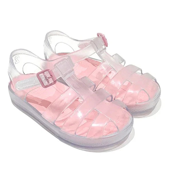 MARENA Monaco Clear & Pink Jelly Shoes