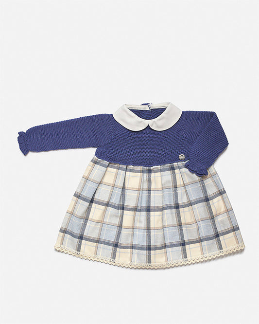 JULIANA Azulina Blue Baby Girls Dress - J8151