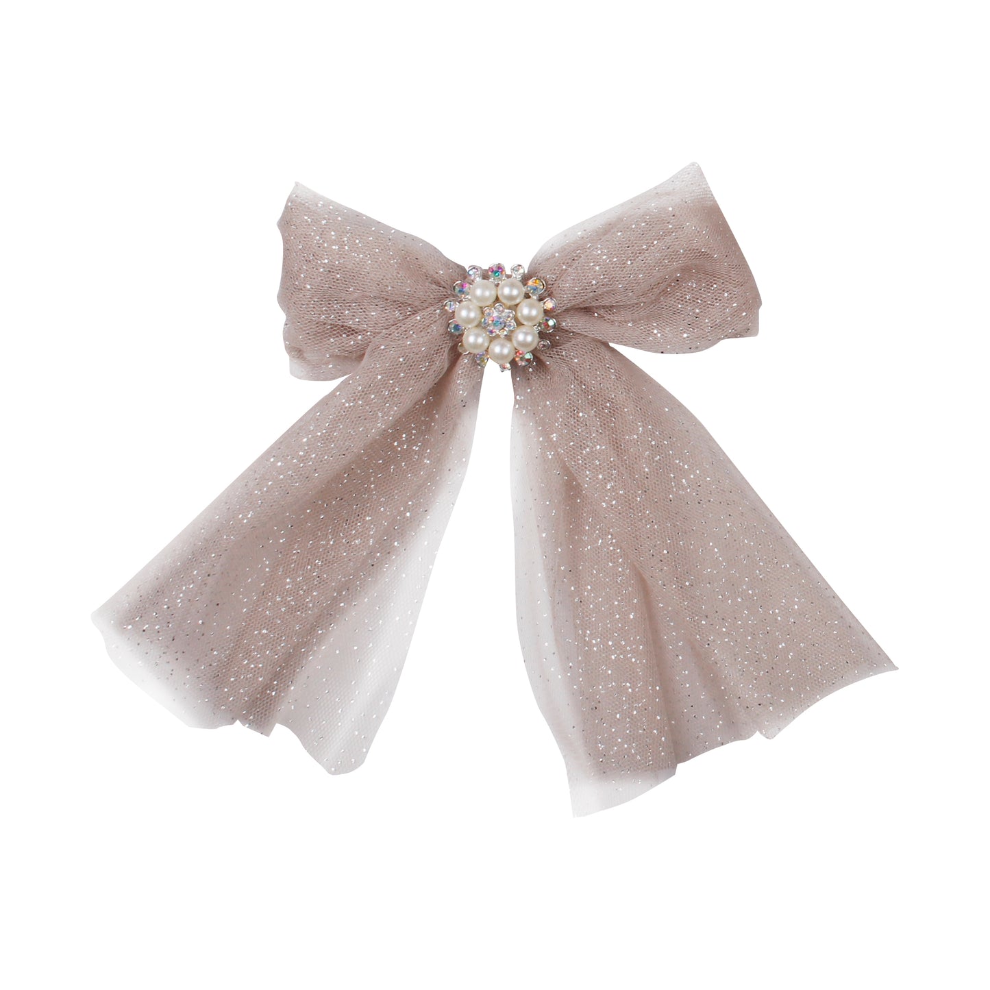 PRE ORDER AW25 NAXOS Camel Tulle Girls Hair Bow