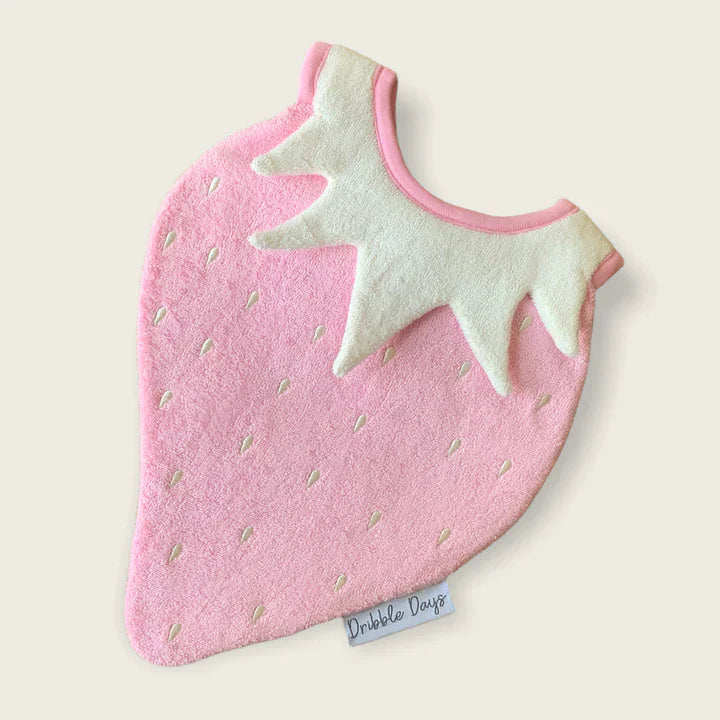 DRIBBLE DAYS Strawberry Pink Dribble Bib