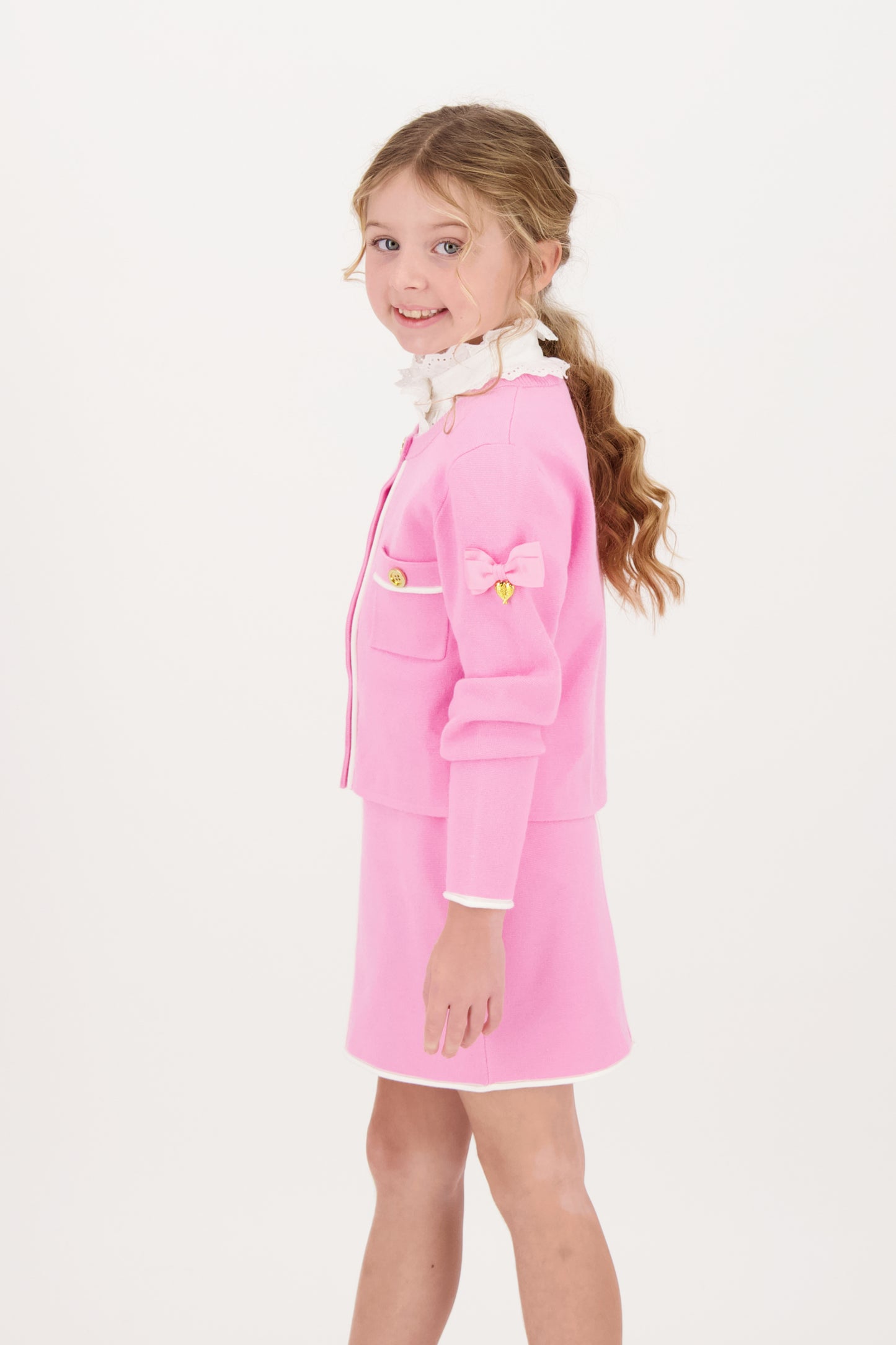 ANGEL'S FACE Whitney Girls Rose Knitted Skirt Set