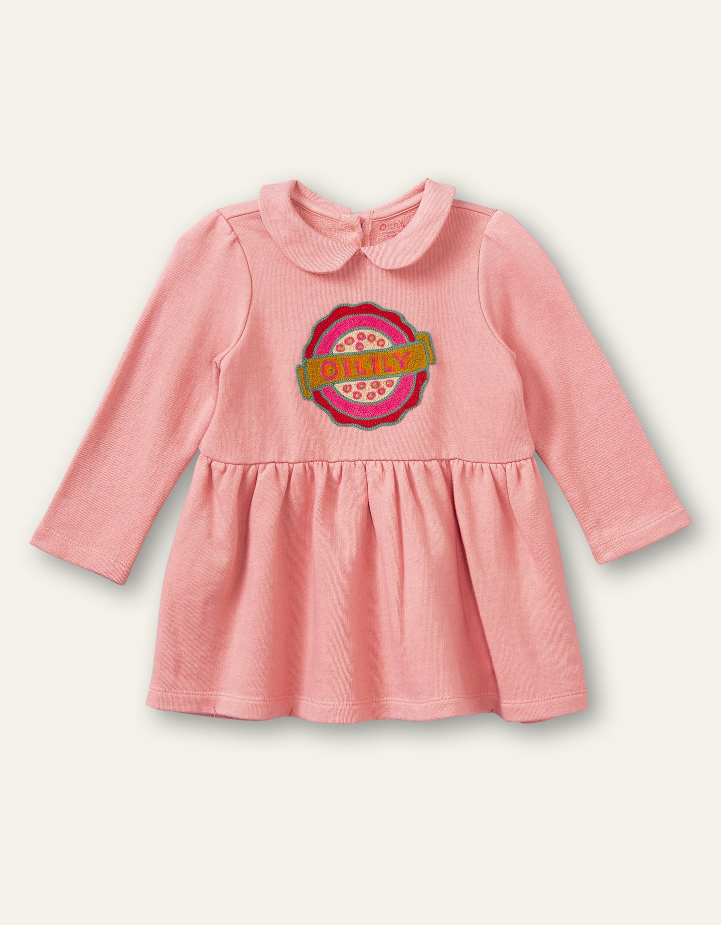 Oilily Hopla Girls Pink Sweater Dress