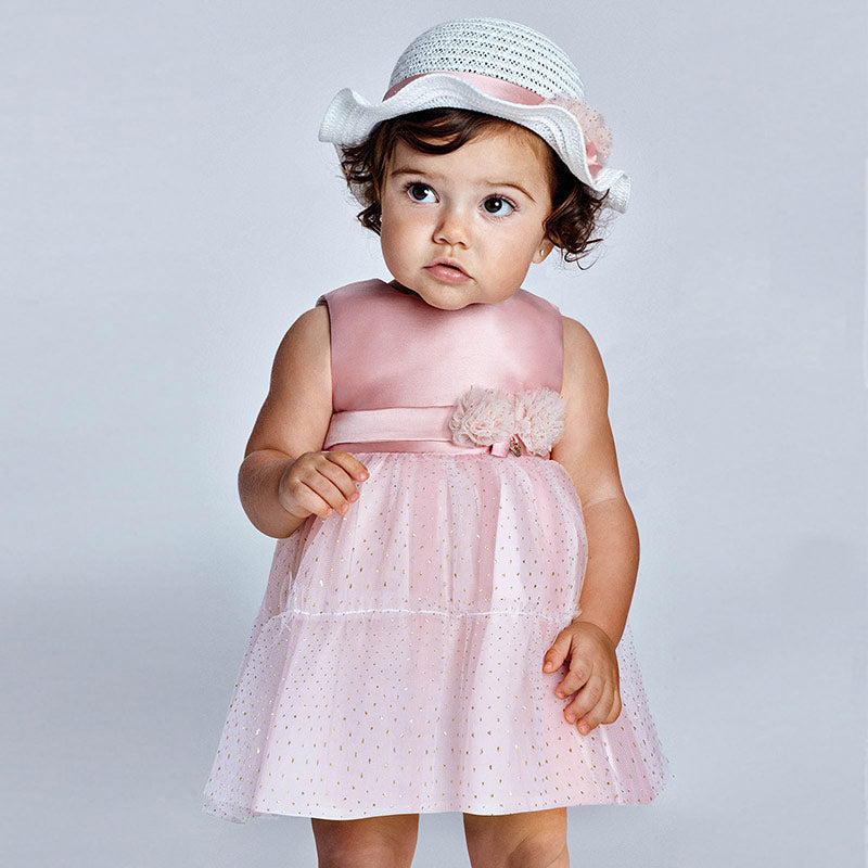 Mayoral Mini Girls Pink Tulle Dress