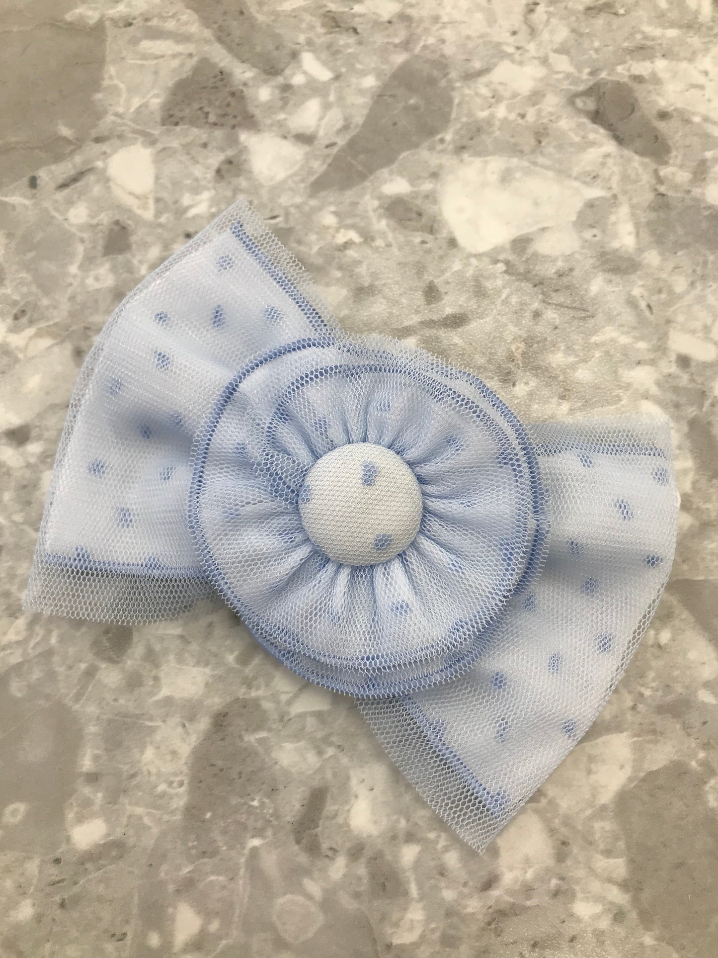 BABINE Tulle Plumeti Blue Girls Hair Clip - 2322917