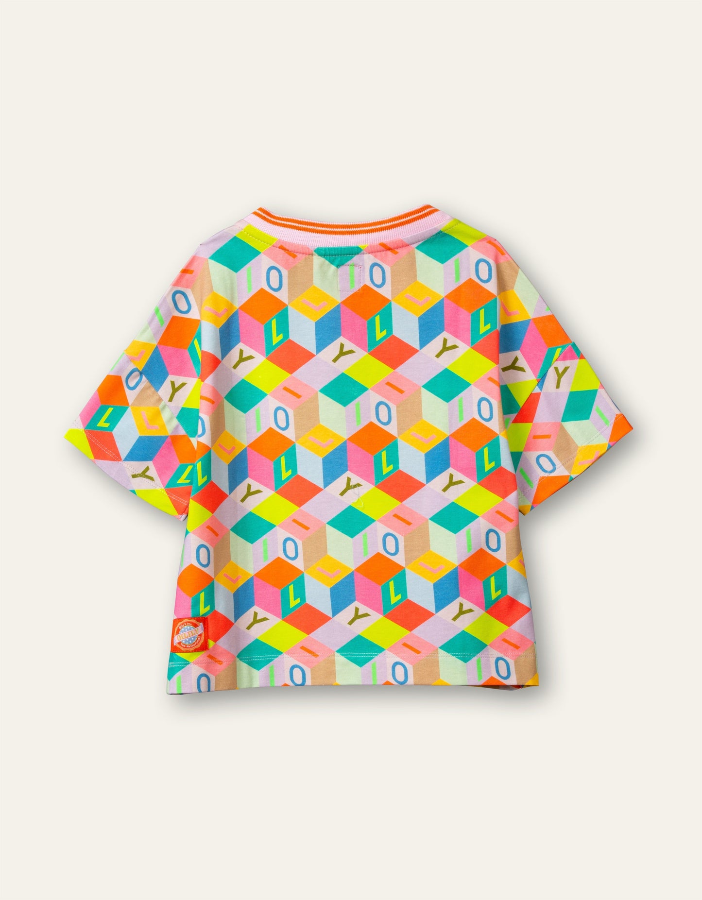 Oilily Tischa Girls Multicolour Blocks T-Shirt