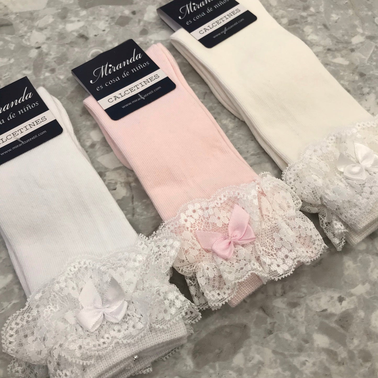 Miranda Lace Ruffle Socks - 1501C