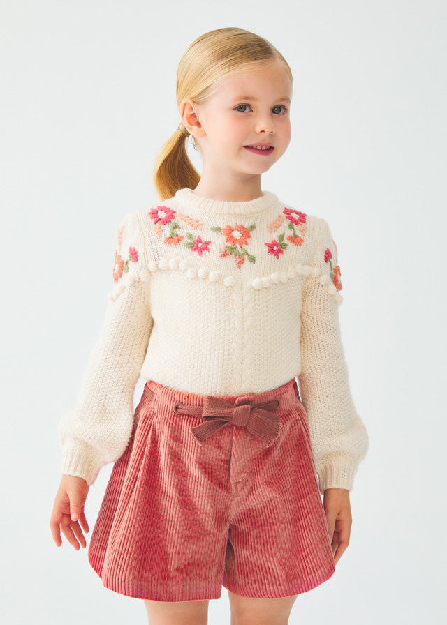 Abel & Lula Terracotta Girls Gingham Short Set