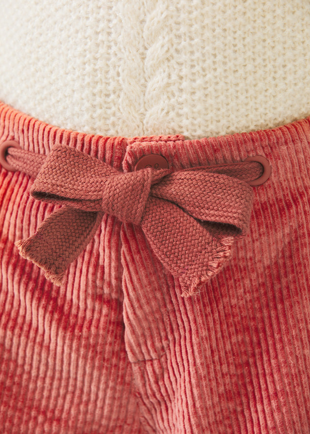 Abel & Lula Terracotta Girls Gingham Short Set