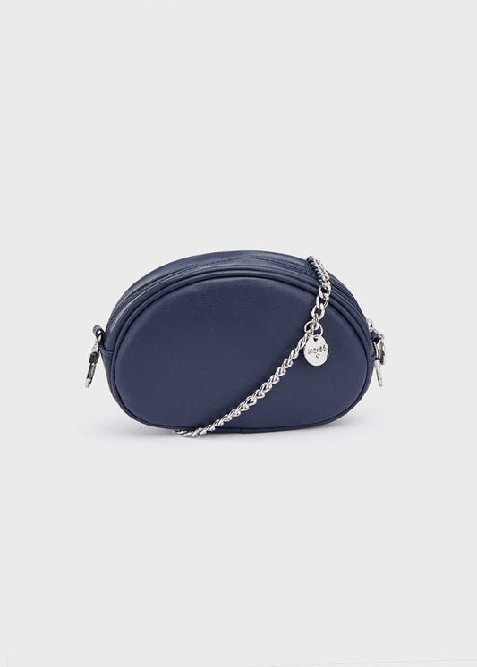 AW22 ABEL & LULA Girls Navy Quilted Bag with Chain Strap