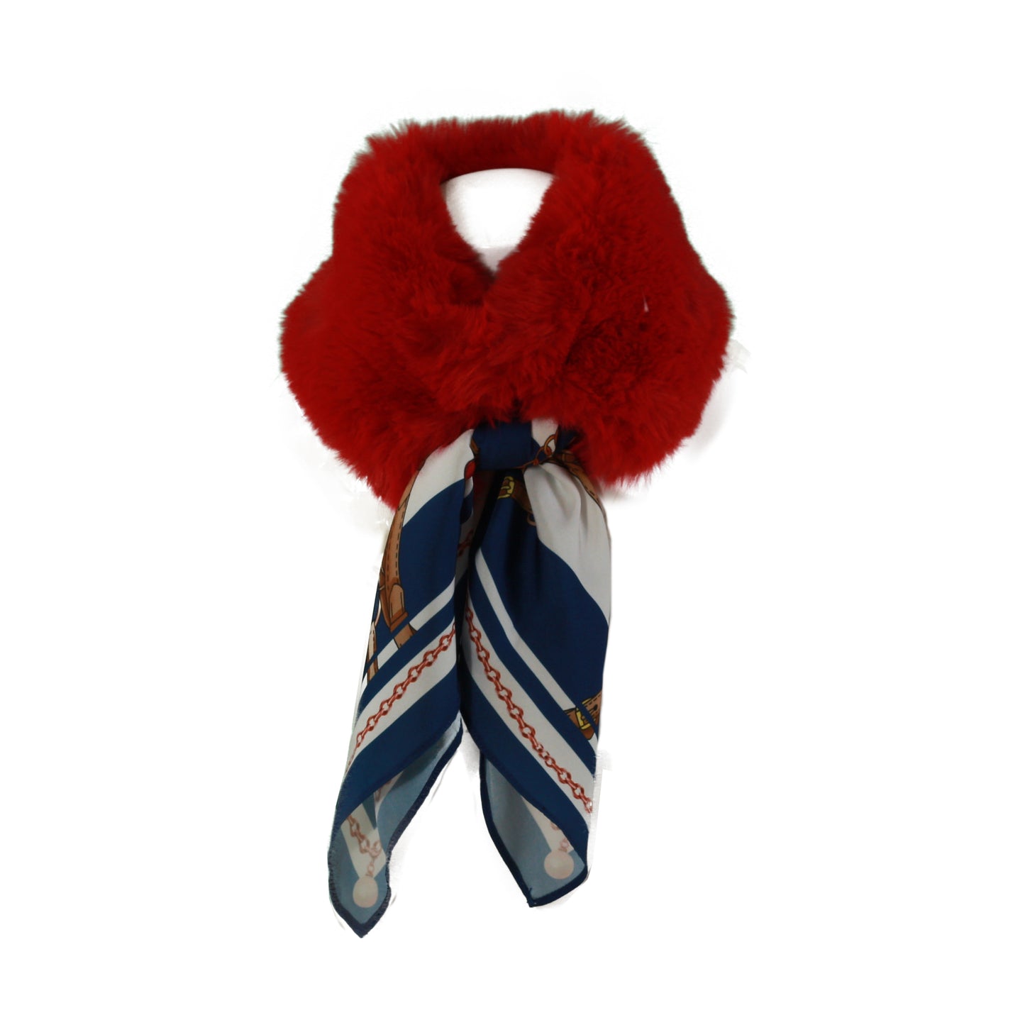AW20 Miranda Faux Fur Collar - Red