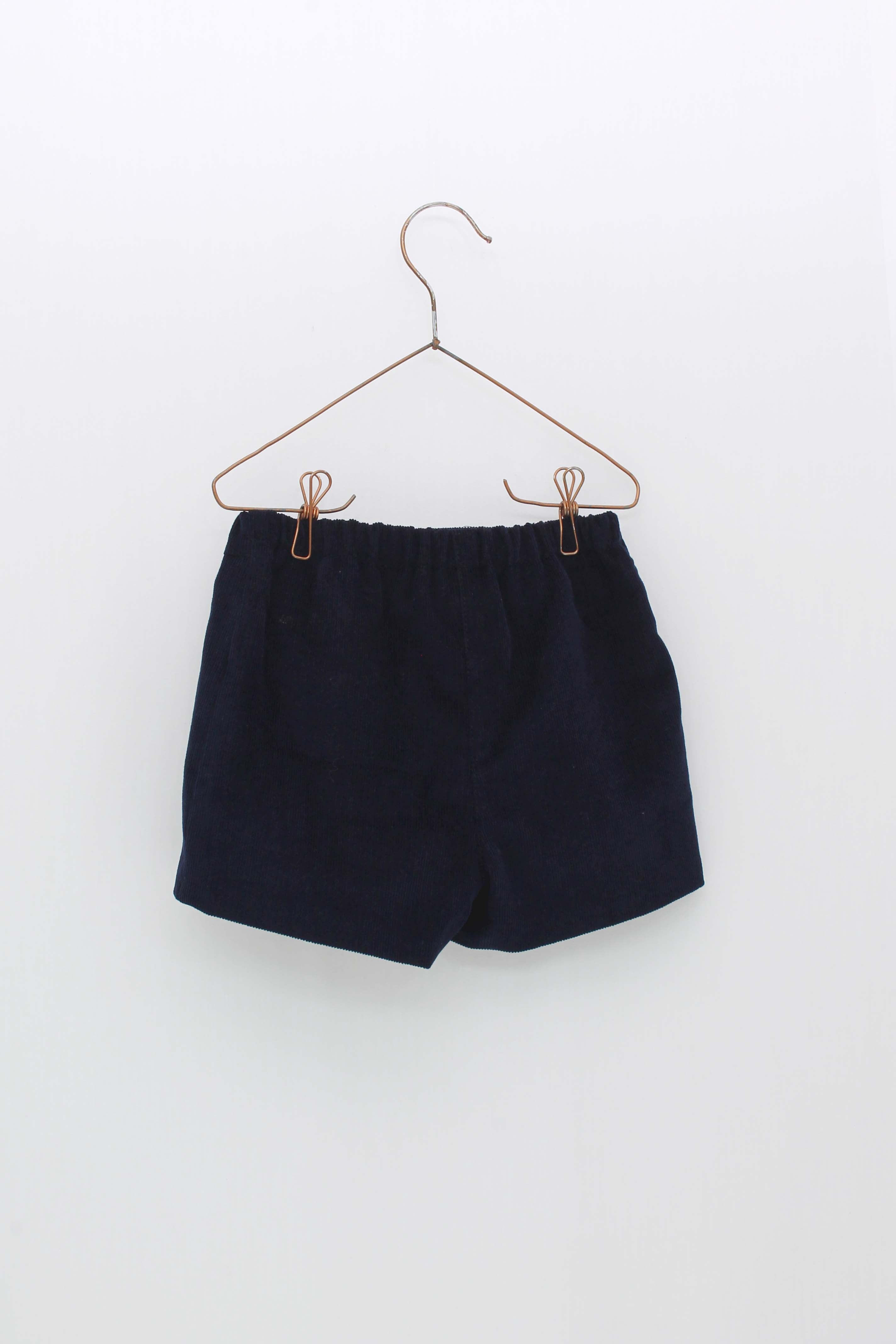 AW22 FOQUE Navy Tartan Boys Short Set - 5546