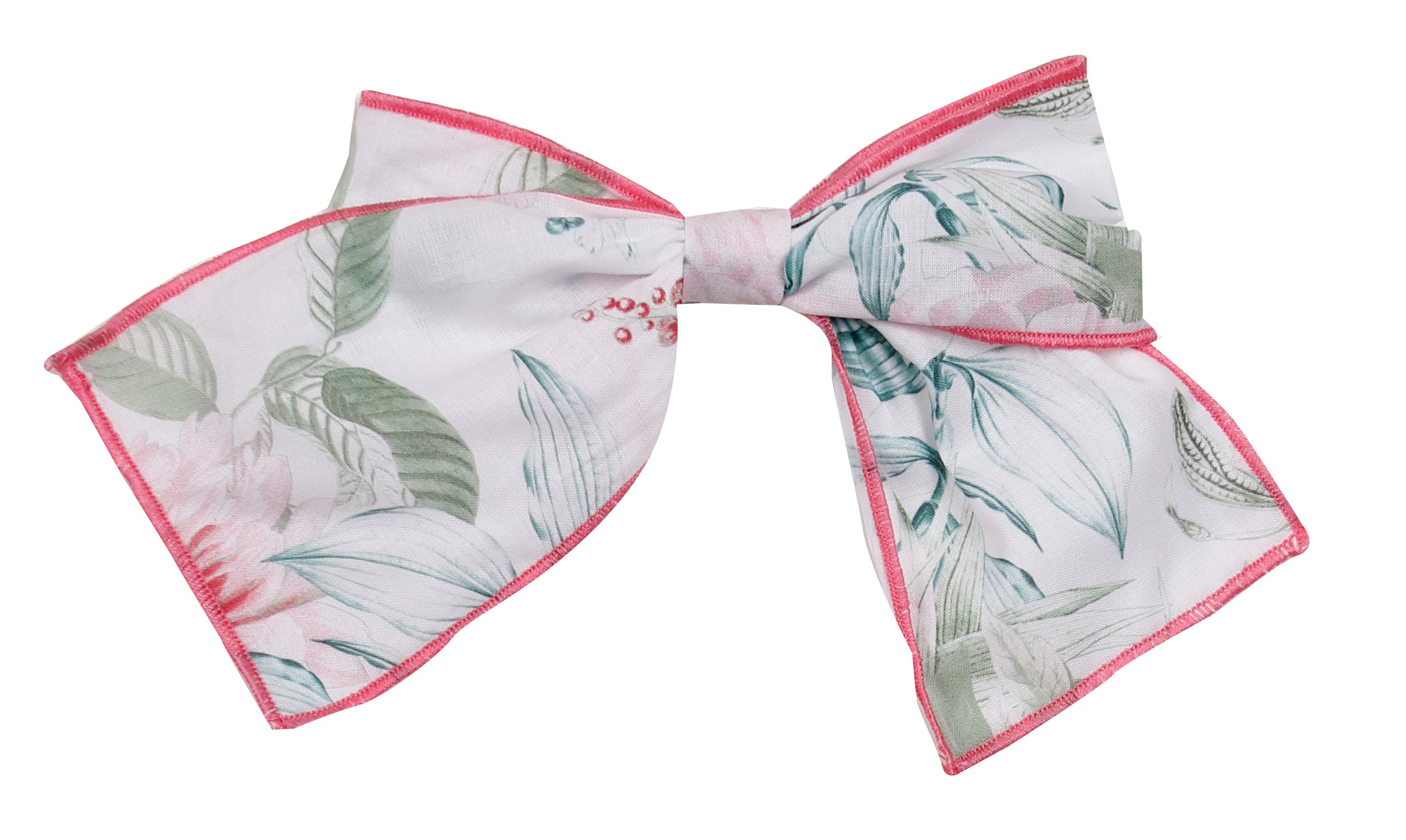 SS23 NAXOS Hibisco Girls Pink & Green Floral Bow Hair Clip