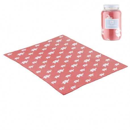 Z CAMBRASS Elephant Baby Blanket - Coral