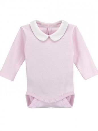 AW19 Rapife Long Sleeve Peter Pan Vest with Pique Collar