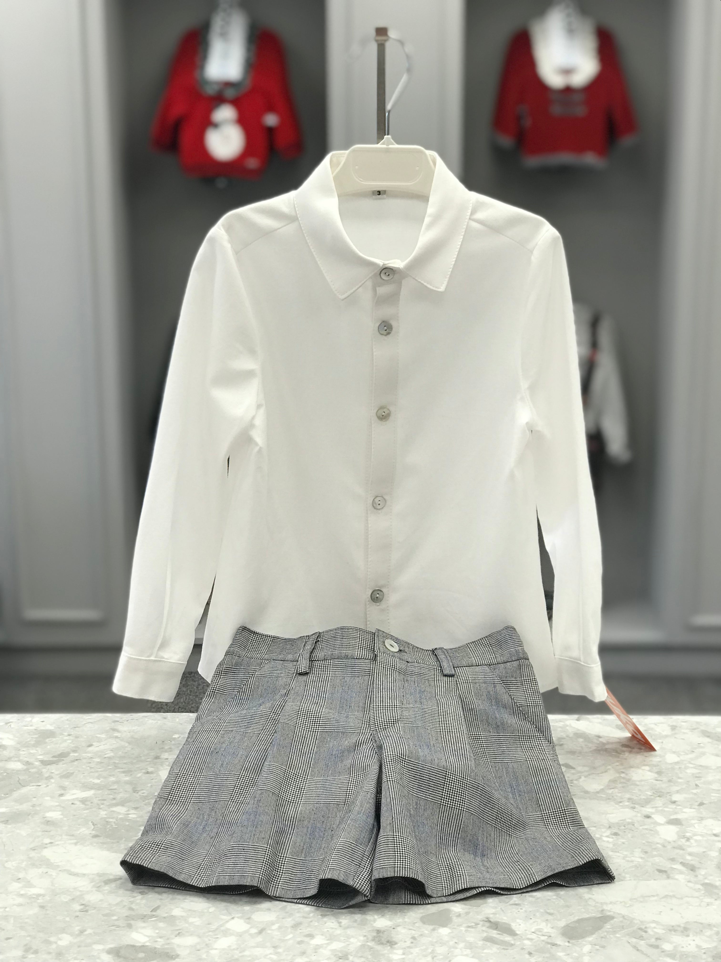 AW22 CUKA Price of Wales Check Boys Short Set