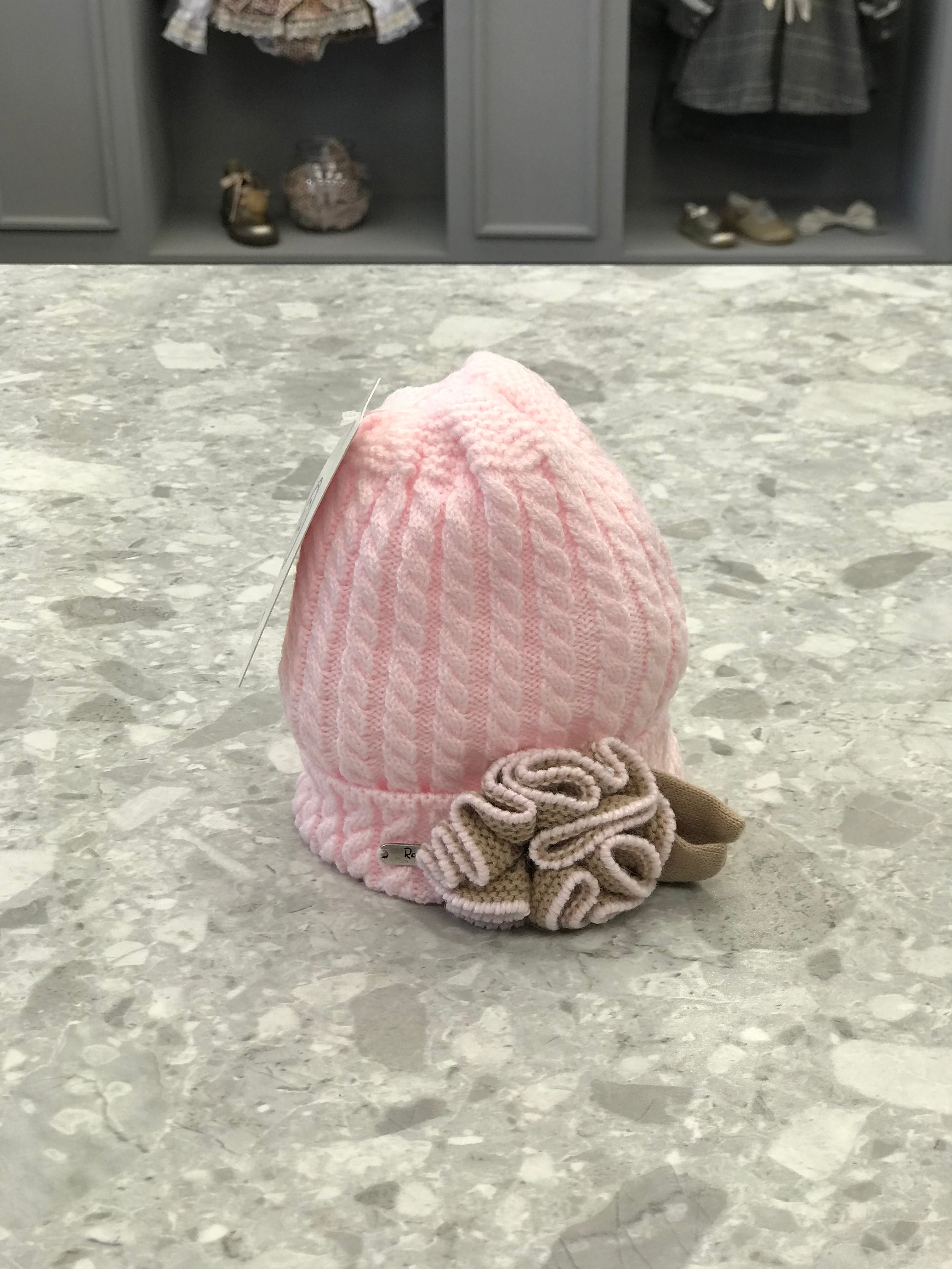 AW22 RAHIGO Pink & Camel Baby Girls Hat - 22211