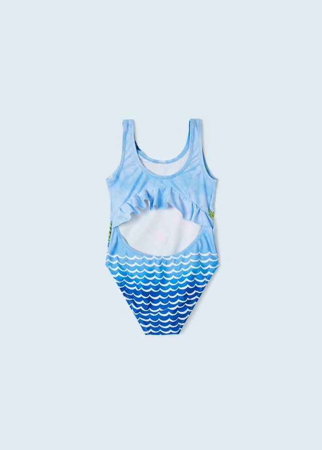 MAYORAL Girls Blue Mermaid Swimsuit - CLEARANCE SALE